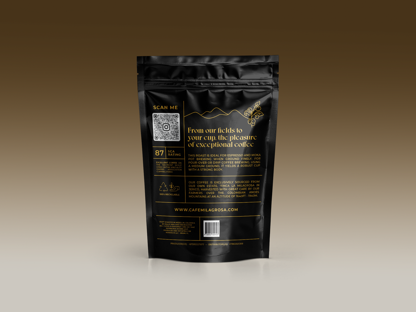 MEDIUM DARK ROAST 12oz Bag (340g)